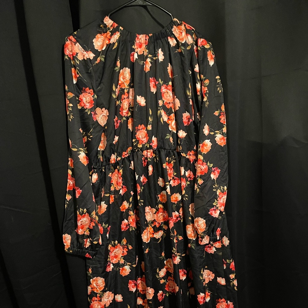ASOS maternity floral silk dress